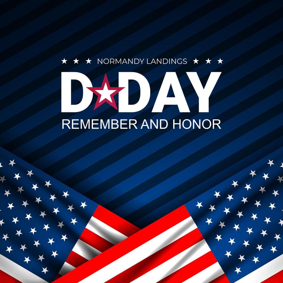 Background Design of D Day Normandy Landings June 06 illustration vector