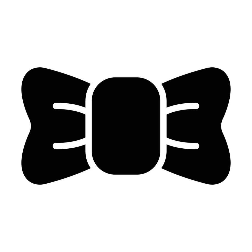 Simple Bow Tie glyph icon. The icon can be used for websites, print templates, presentation templates, illustrations, etc vector