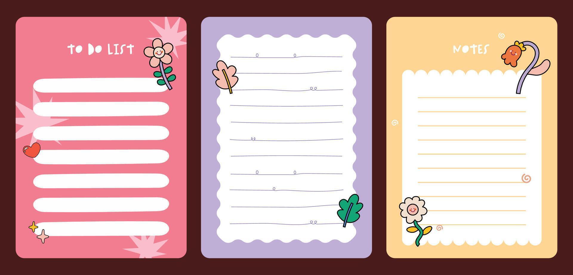 Creative journaling elements collection with colorful stickers, notes, and labels designed for scrapbooking, planner decoration, and satisfying creative stationery needs vector