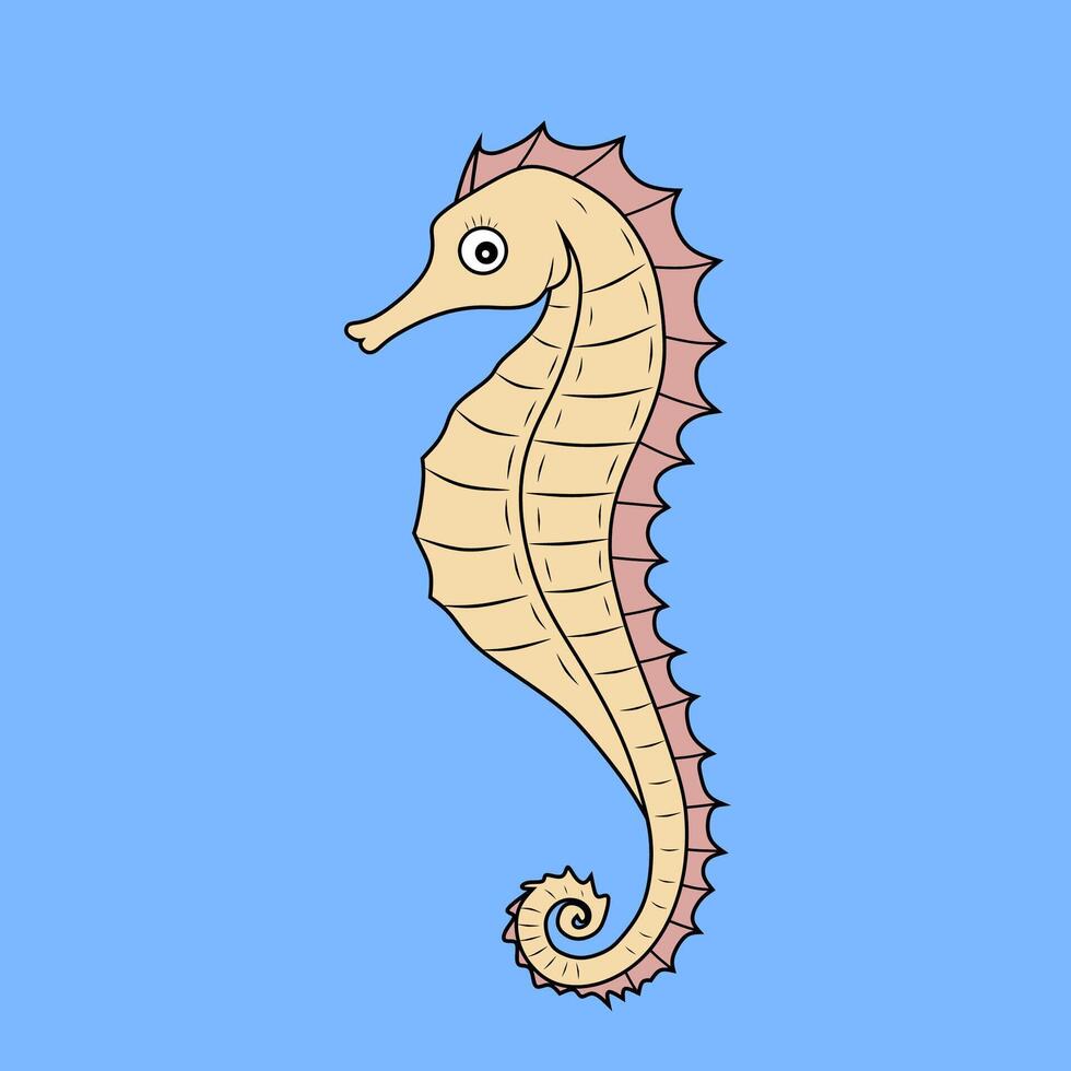 Colorful Sea Cucumber in the Ocean vector