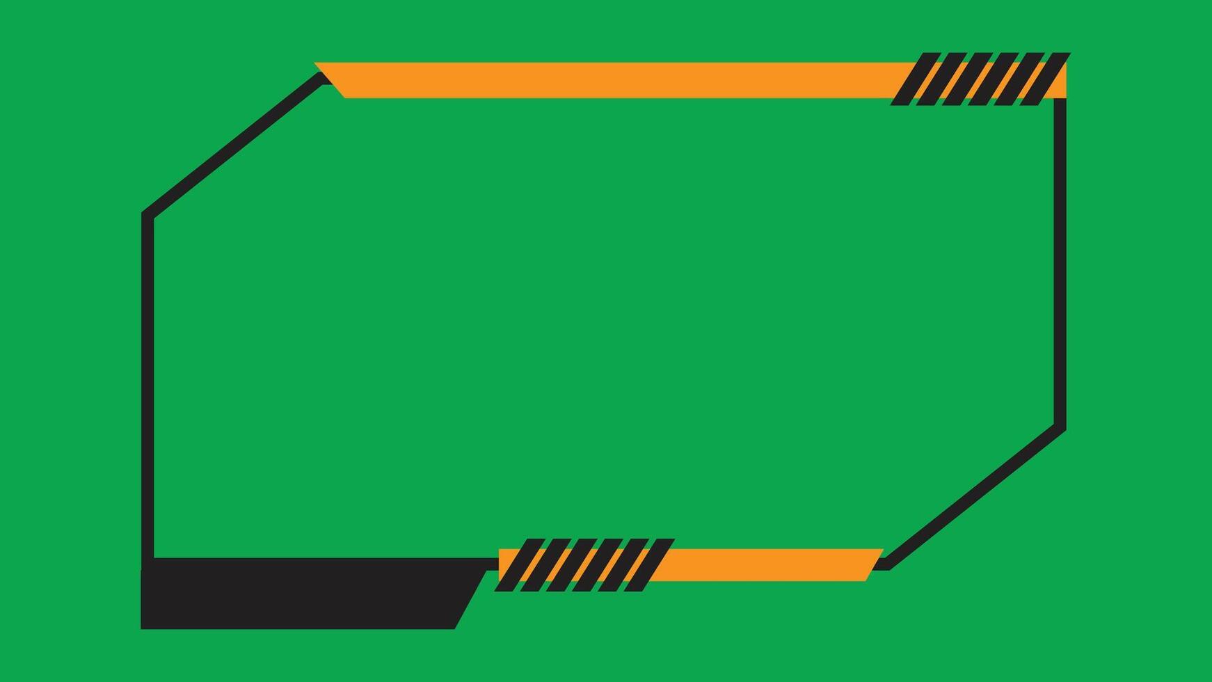 Simple gaming overlay design, simple gaming overlay vector