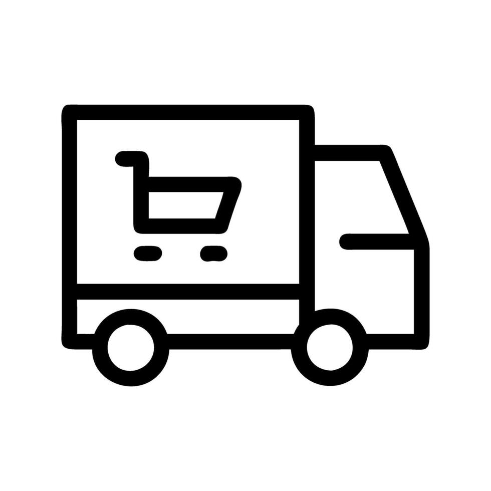 Online shopping cart icon. Cart with items facilitating e-commerce purchases. vector