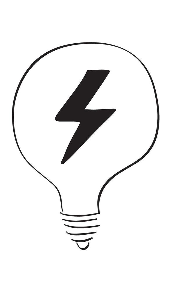 lightbulb lamp innovation drawing black color element technology creativity bright business energy power glowing invention imagination lightbulb lamp fuel power generation saving ecology strategy save vector