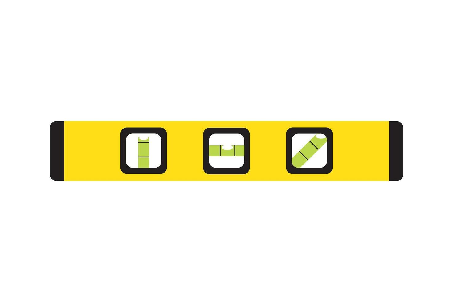 Flat design yellow level icon. vector