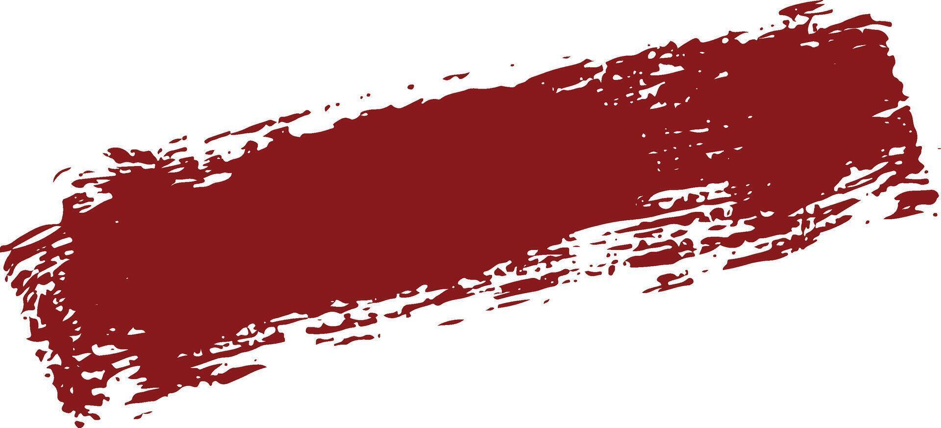 Red Grunge Paint Brush vector