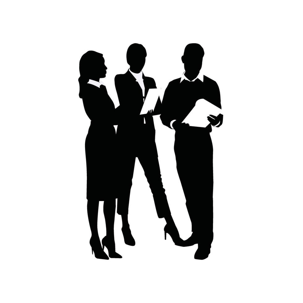 Business People Silhouette Art vector