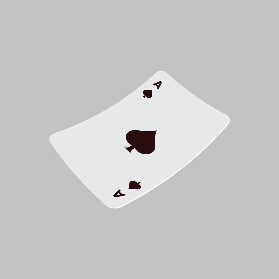 A Playing Card Symbol Silhouette vector