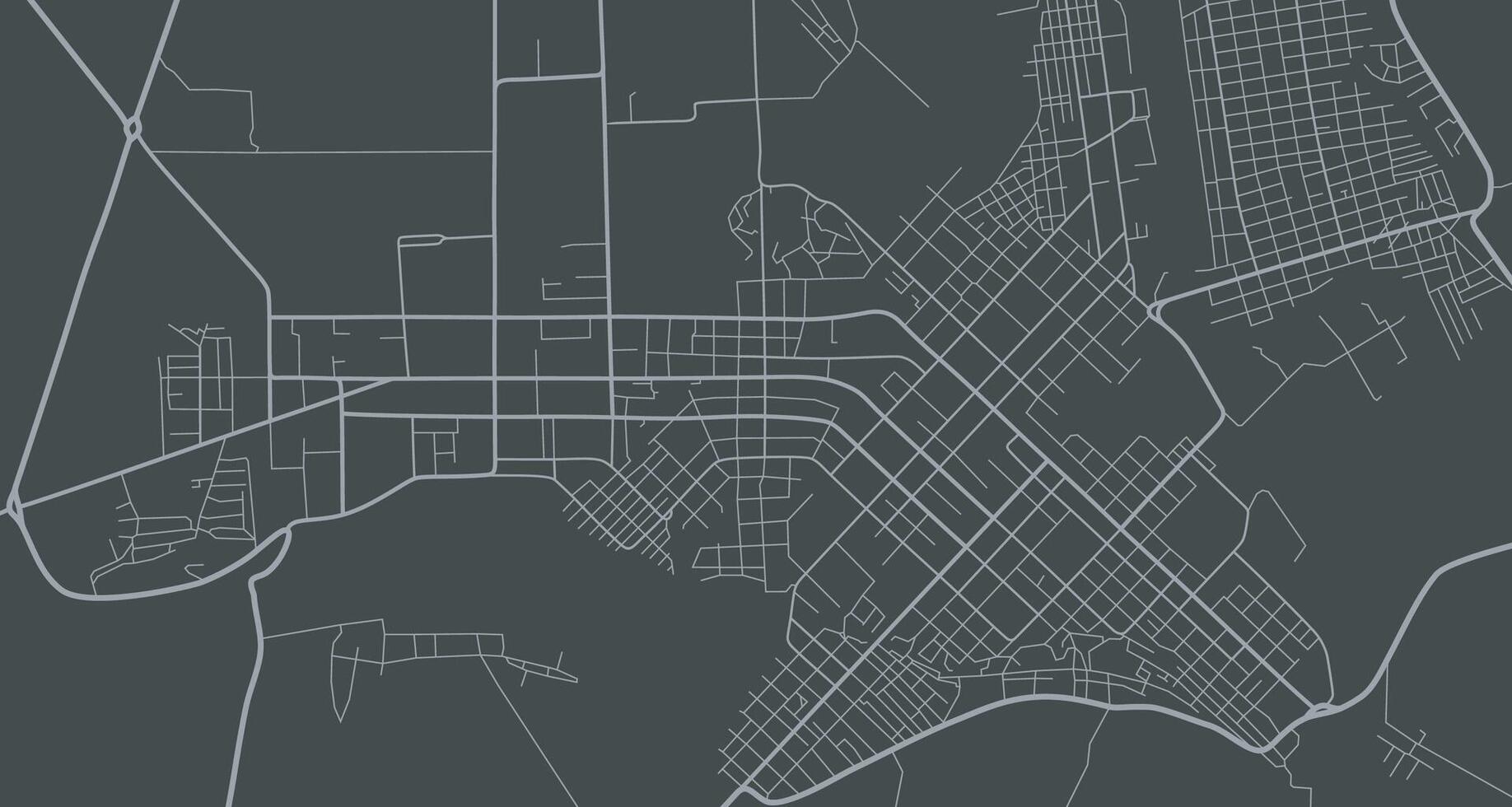 Line scheme of roads. Town streets on the plan. Urban environment, architectural background. Petropavlovsk city map vector