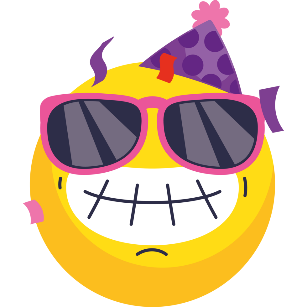 birthday emoji funny cartoon isolated png