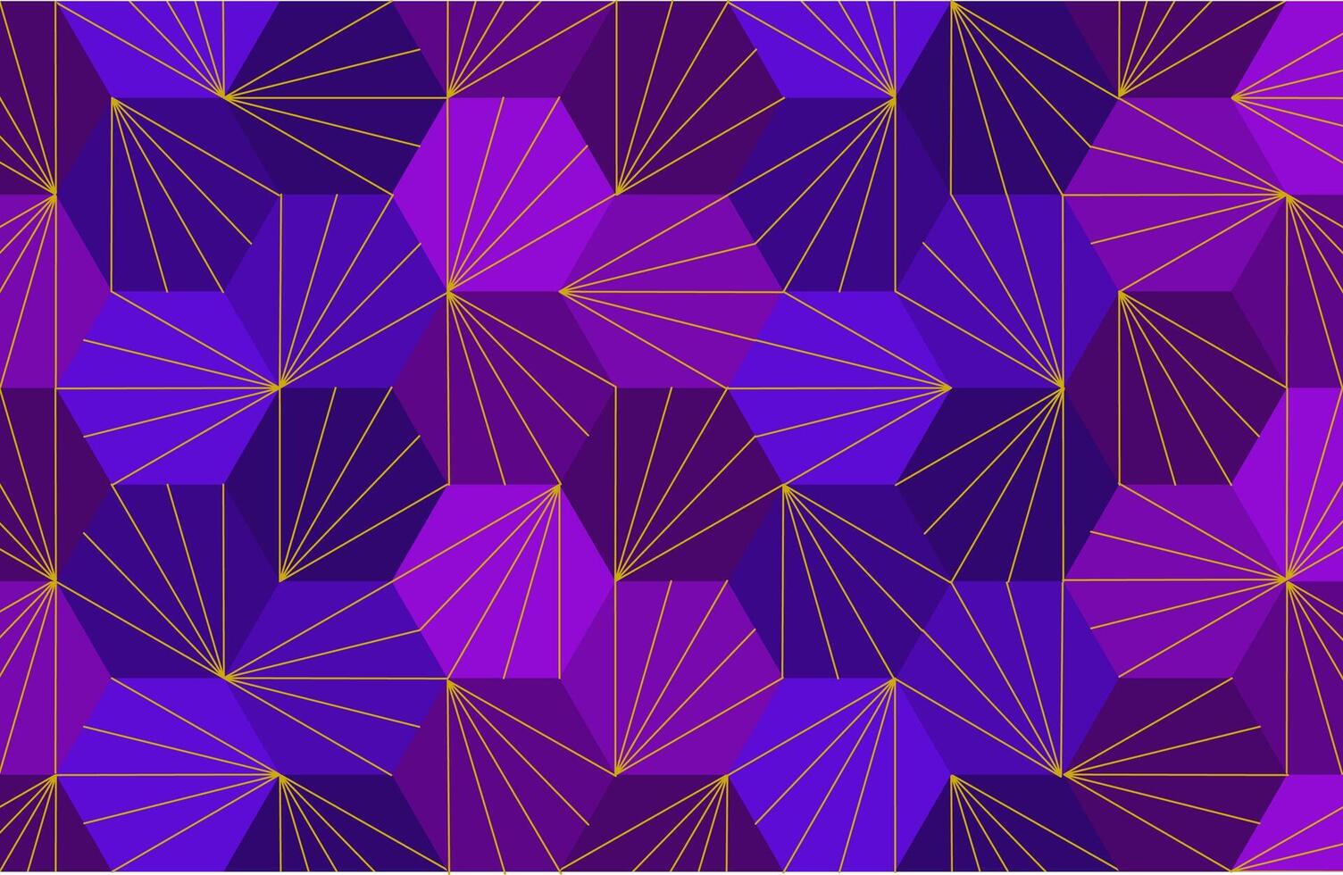 Pink Purple Hexagon Seamless Pattern Backround vector