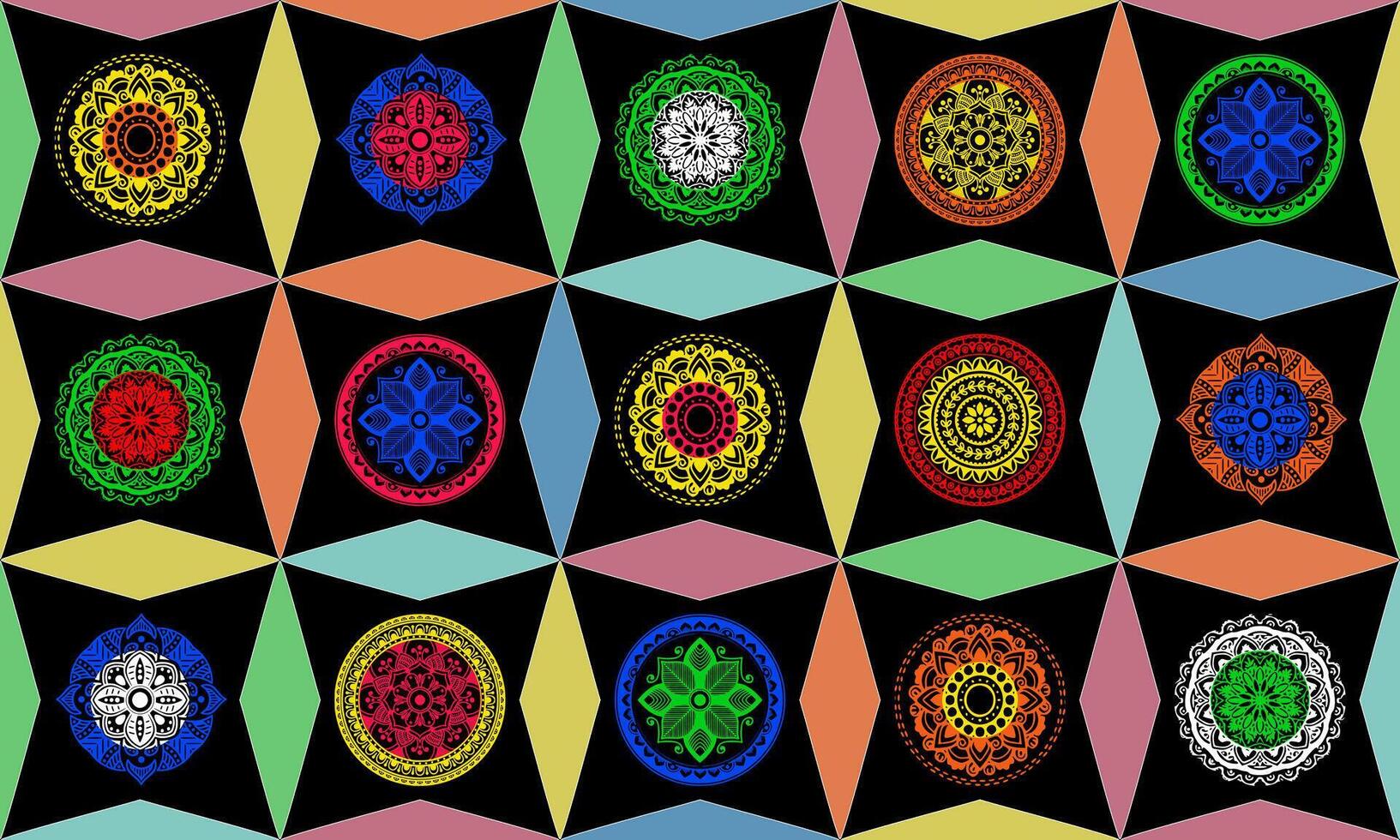 Attractive Multi Color Geometrical Pattern Background vector