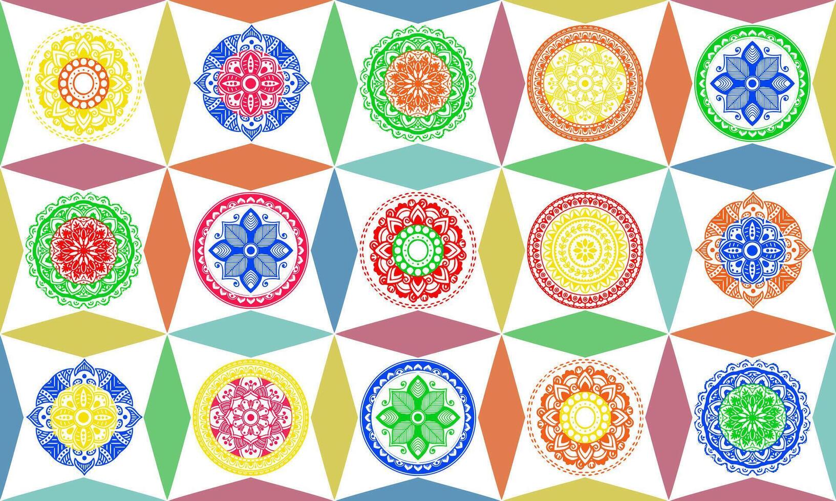 Artistic Colorful Geometrical Pattern Background vector