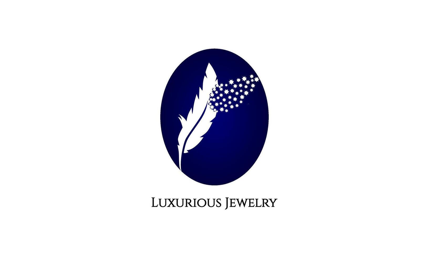 Creative Feather Quill Logo Design vector