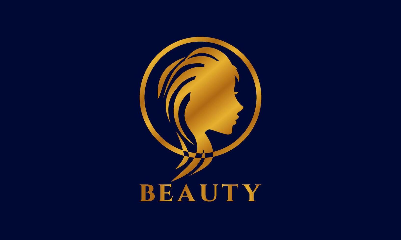 Attractive Beauty Face Logo Template vector