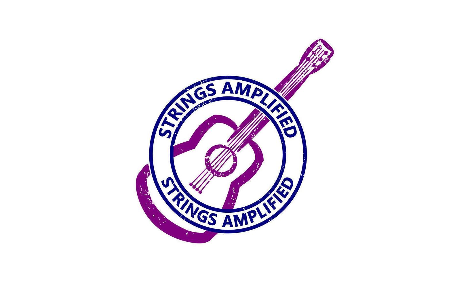 Creative Guitar Logo Template vector