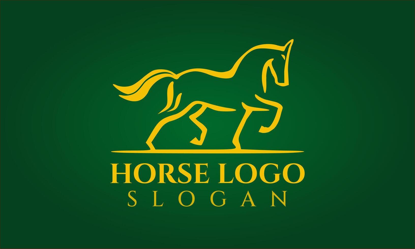 Attractive Horse Logo Template vector