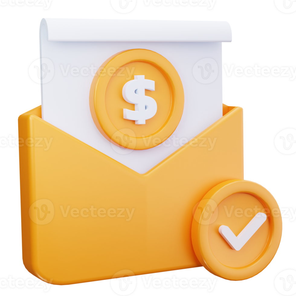 Money Received 3D Icons png