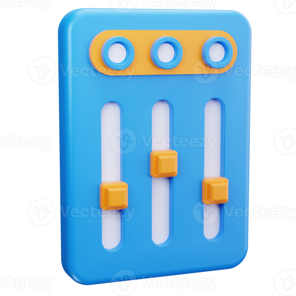 equalizer 3D Icons png