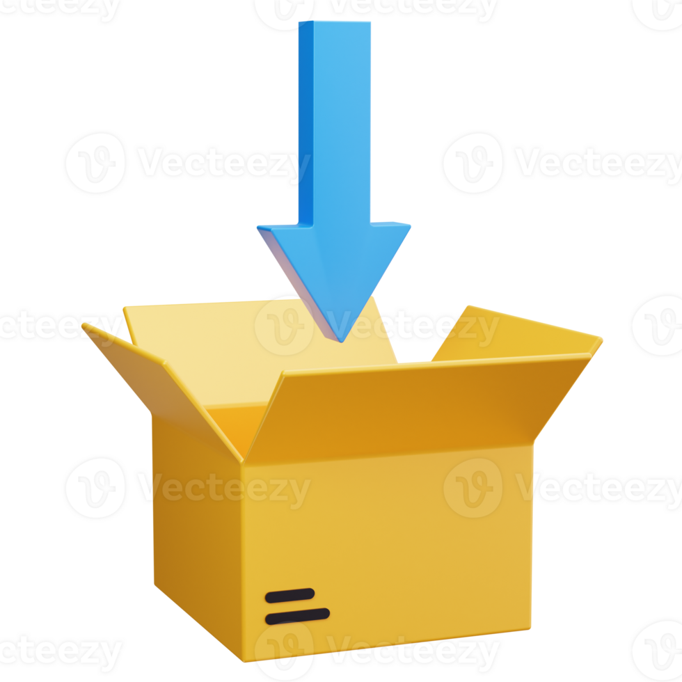 Delivery box 3d Icon png