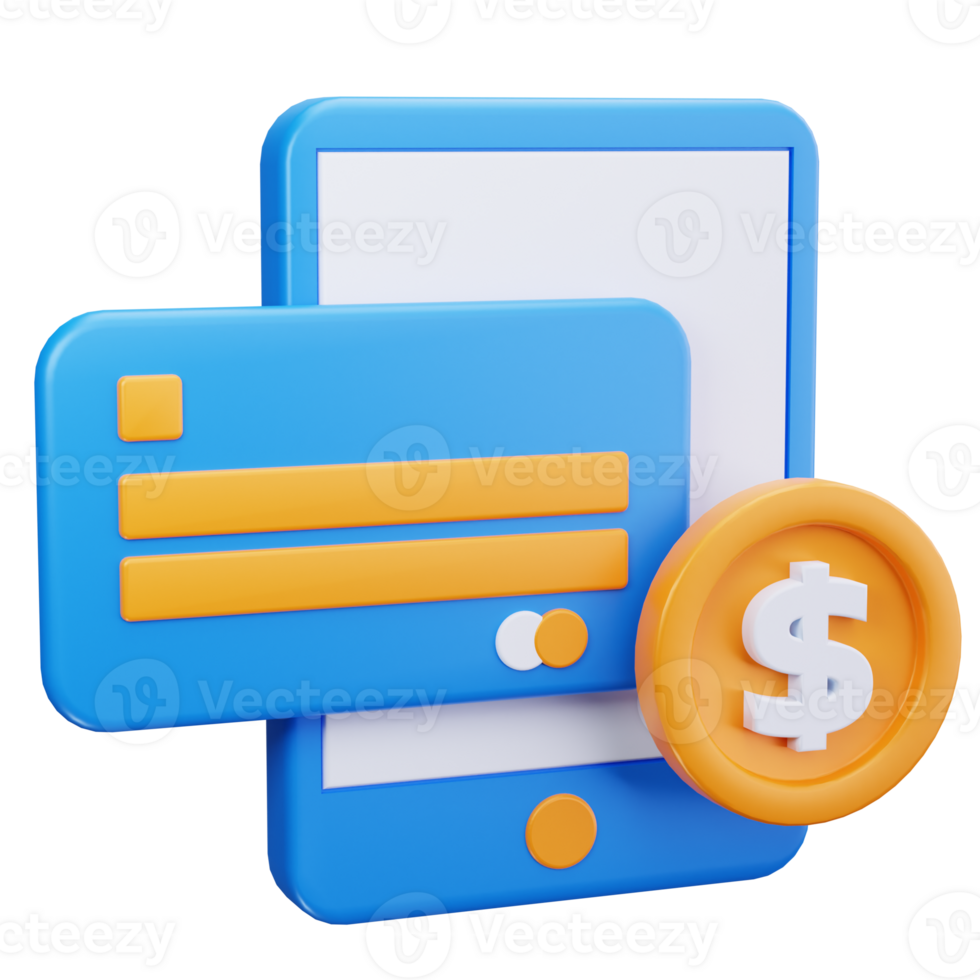Mobile Payment 3D Icons png