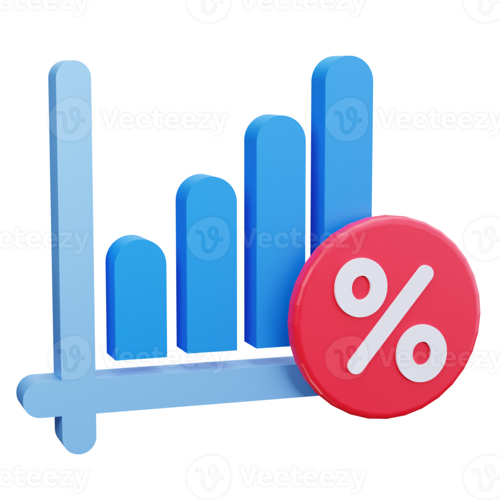 Bar Chart 3D Icons png