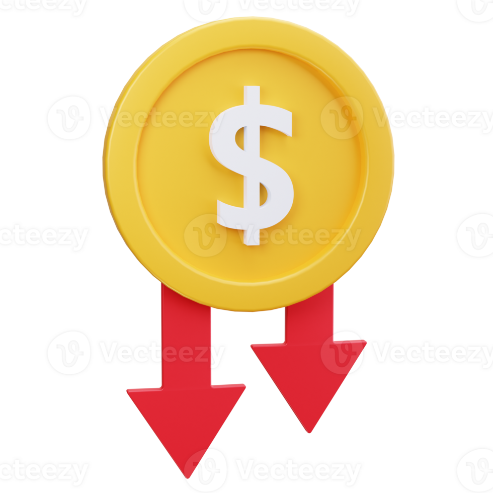 Price Down 3D Icons png
