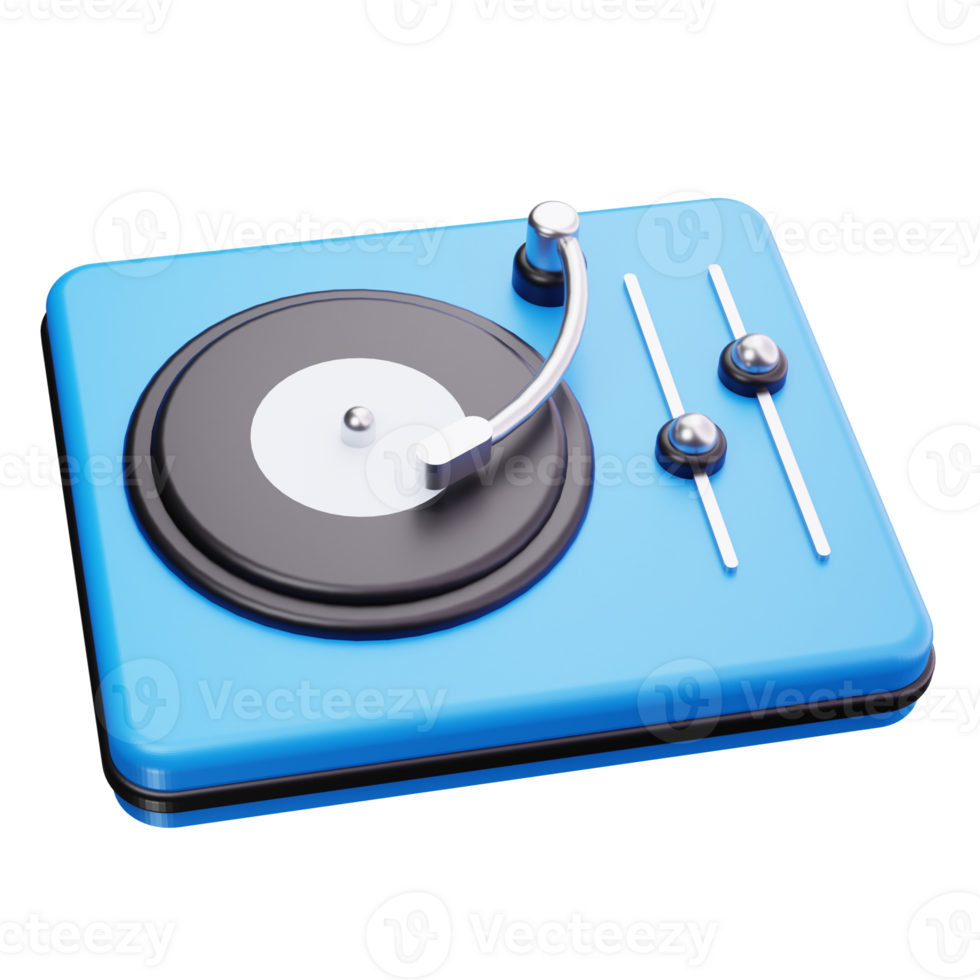 Turntable Player 3D Icons png