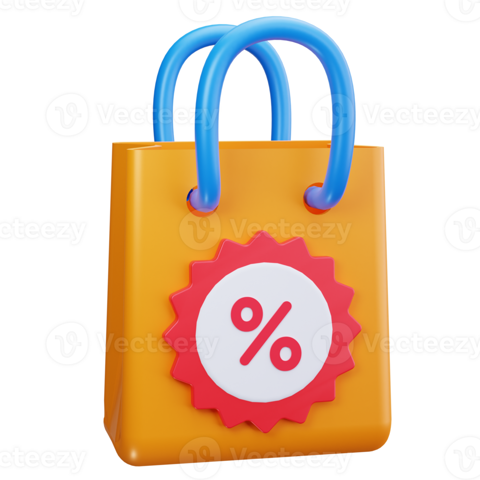 Shopping Bag 3D Icons png