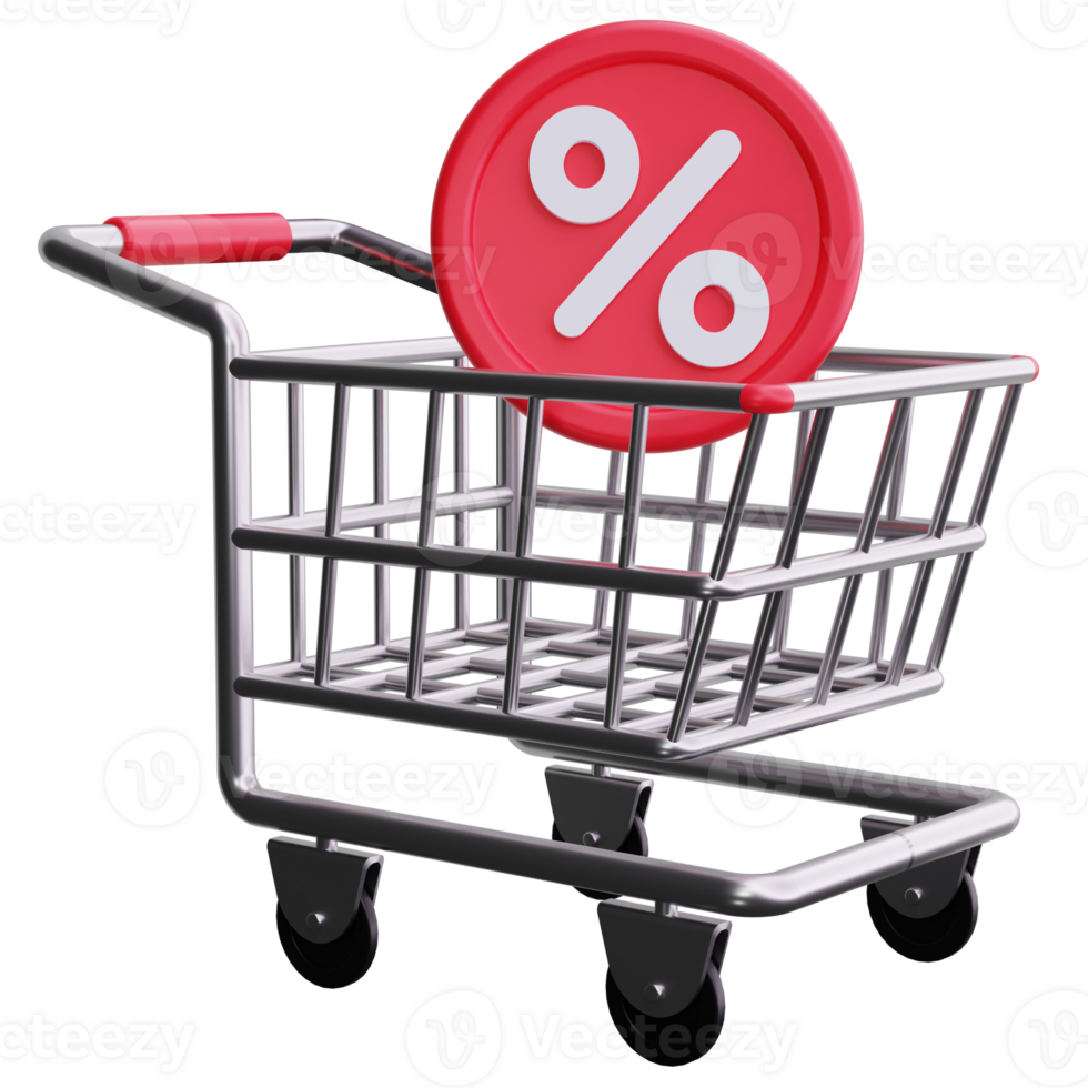 Shopping cart 3D Icons png