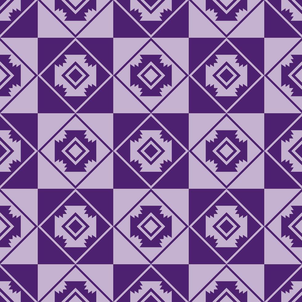 aztec Ethnic fabric pattern Designed from geometric shapes Ethnic Asian style fabric pattern Used for home decoration, carpet work, vector