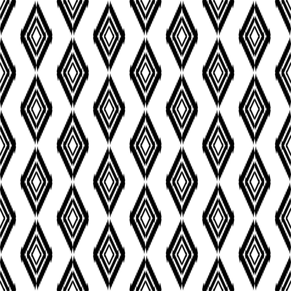 black floral Ethnic fabric pattern Designed from geometric shapes Ethnic Asian style fabric pattern Used for home decoration, carpet work, vector