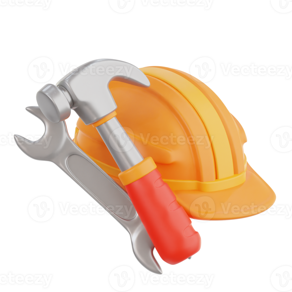 Tools Crossed Hammer Wrench png