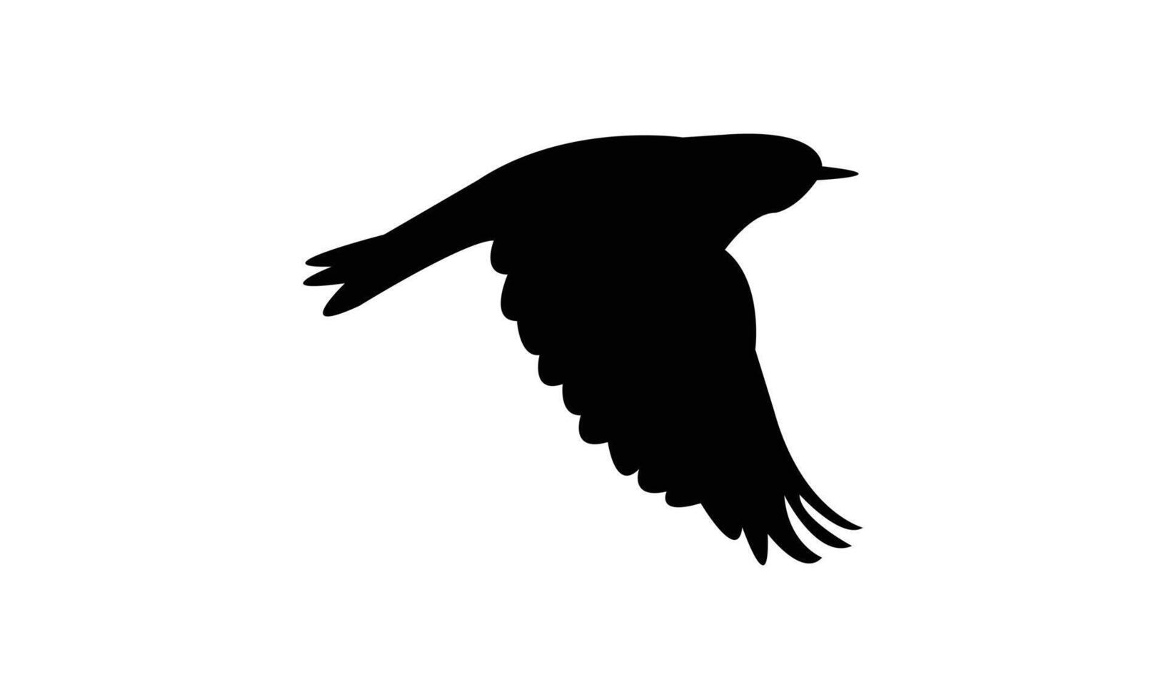 Flying African yellow warbler bird Silhouette Design vector
