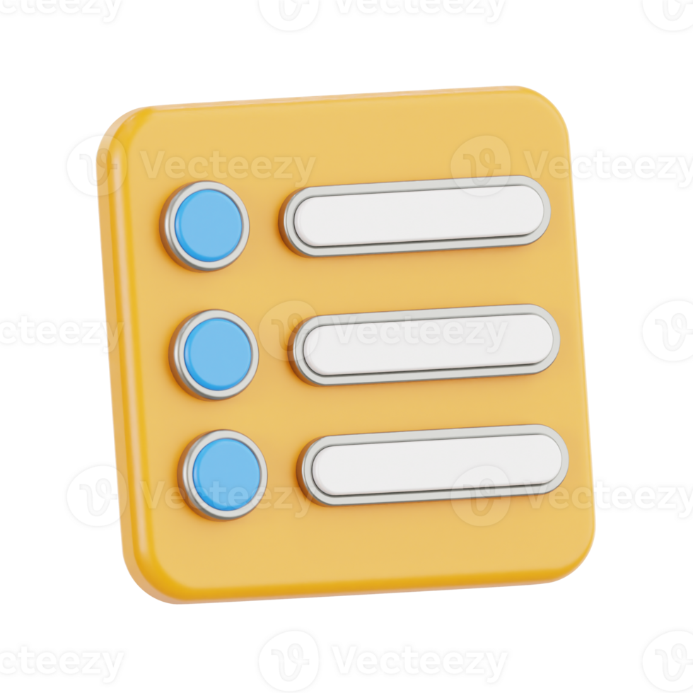 List User Interface png