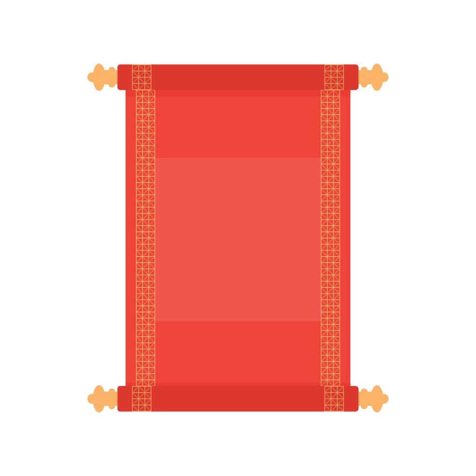 Royal parchment, scroll paper, antique letter blank in cartoon style illustration vector