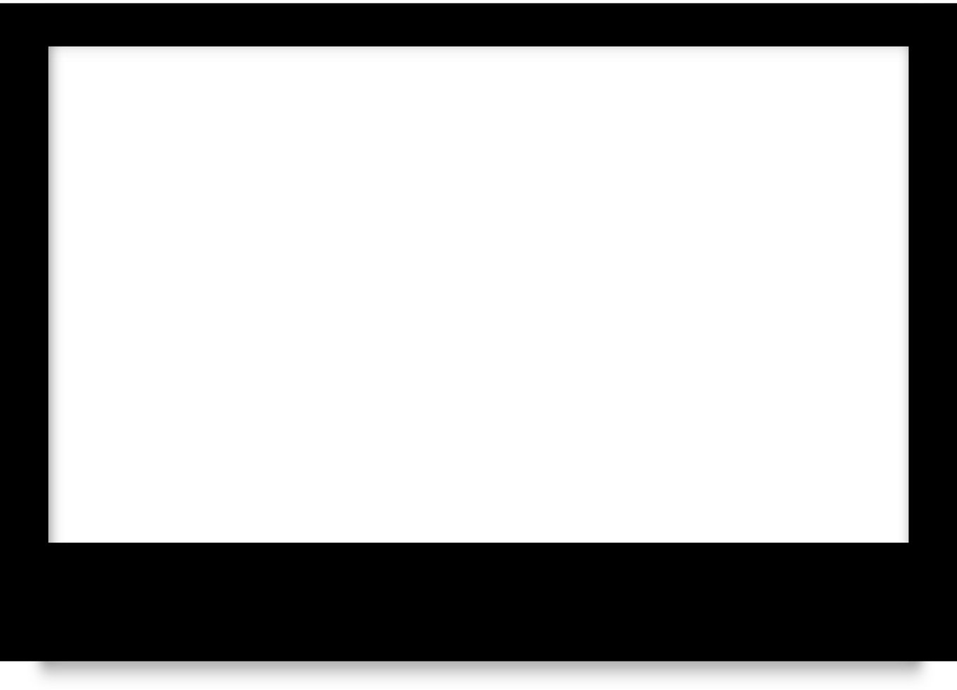 Black horizontal frame border png