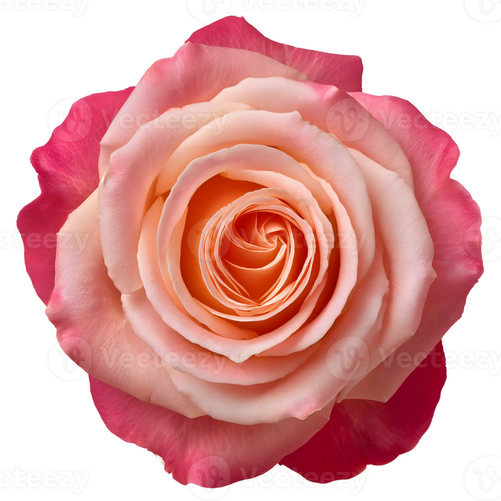 High-resolution close-up of a blooming pink rose with delicate petals, isolated on transparent background. Ideal for design, romantic themes, or floral compositions. png