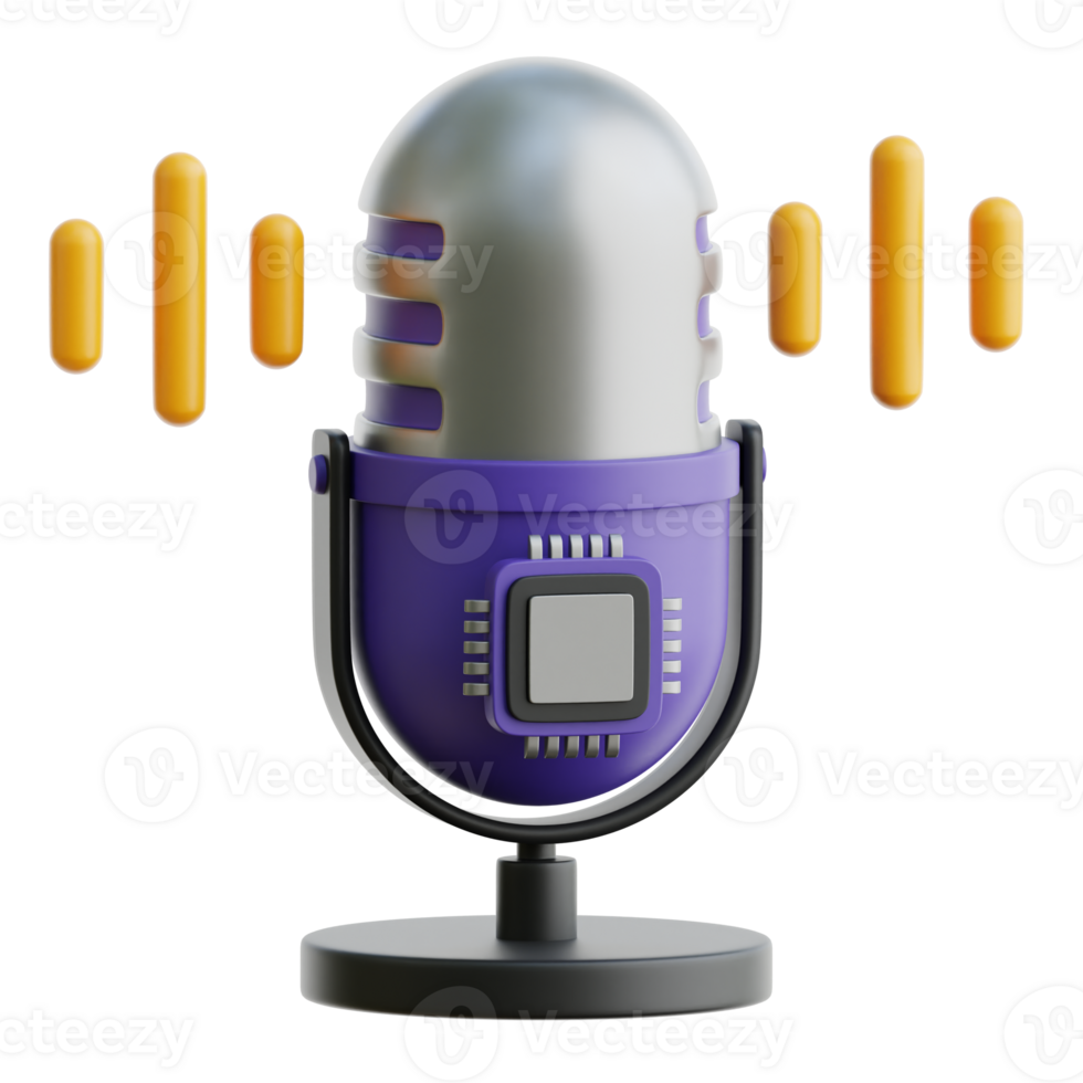 Voice Generator 3d Illustration png