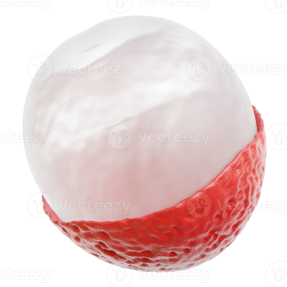 3d Lychee Fruit Illustration png