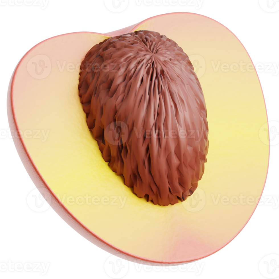 Peach 3d Illustration png