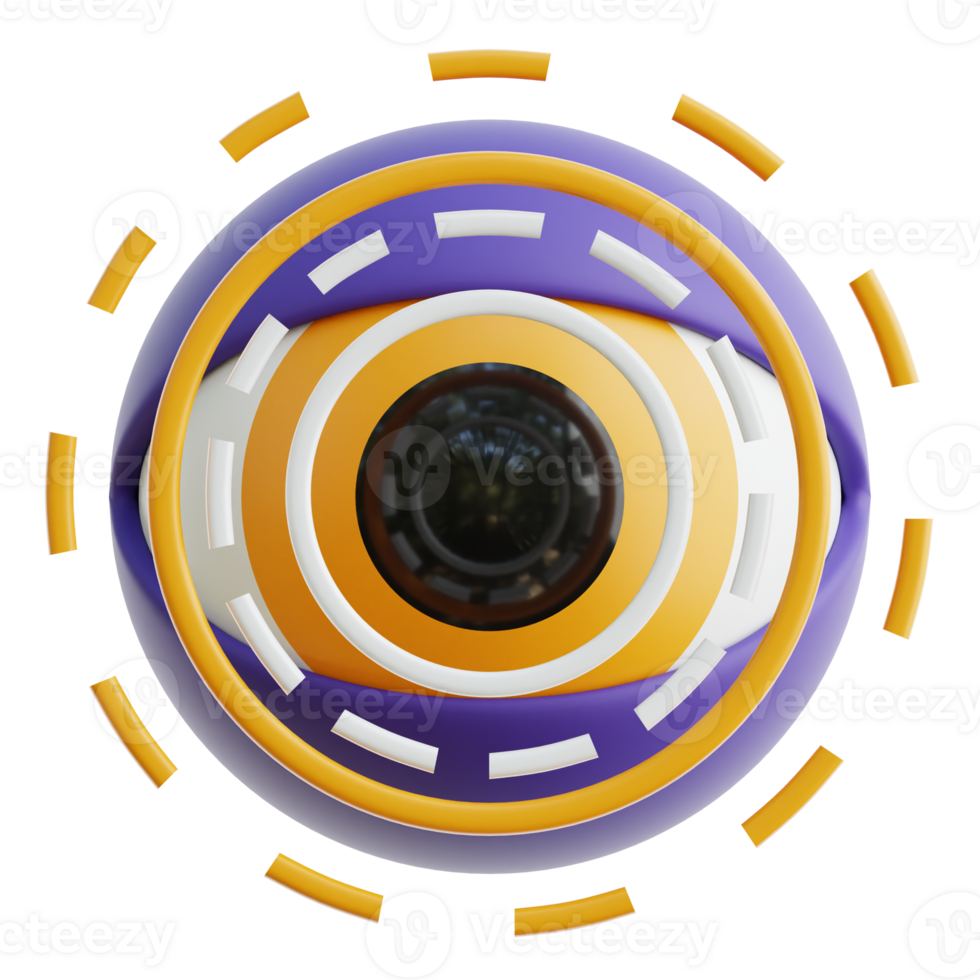 Eye Scanning 3d Illustration png