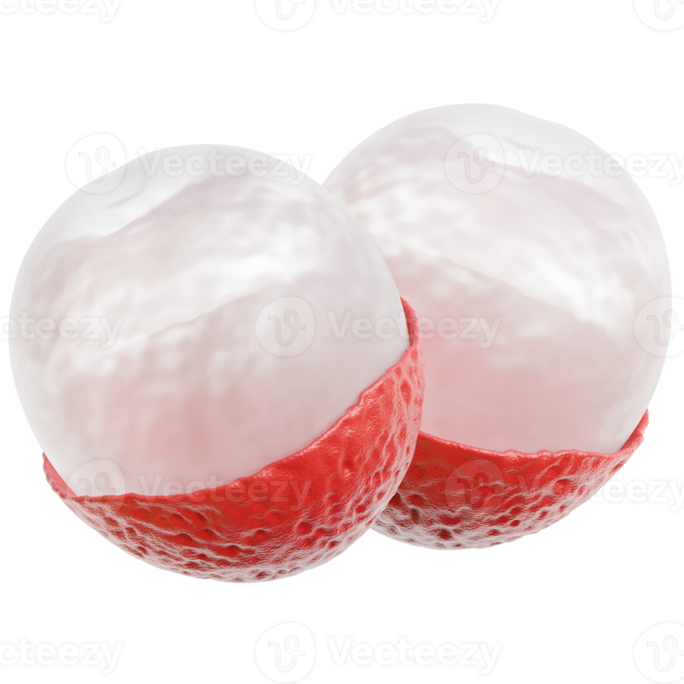 Lychee 3d Illustration png