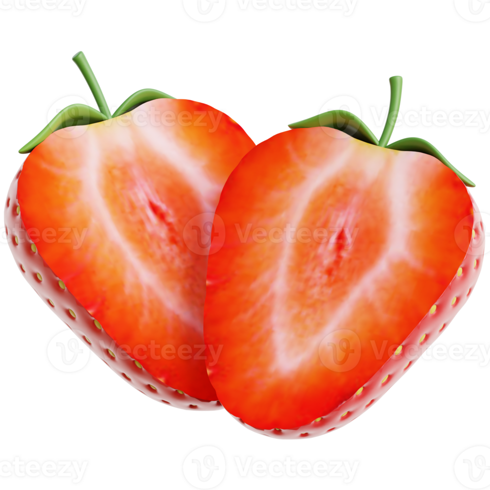 Strawberry 3d Illustration png