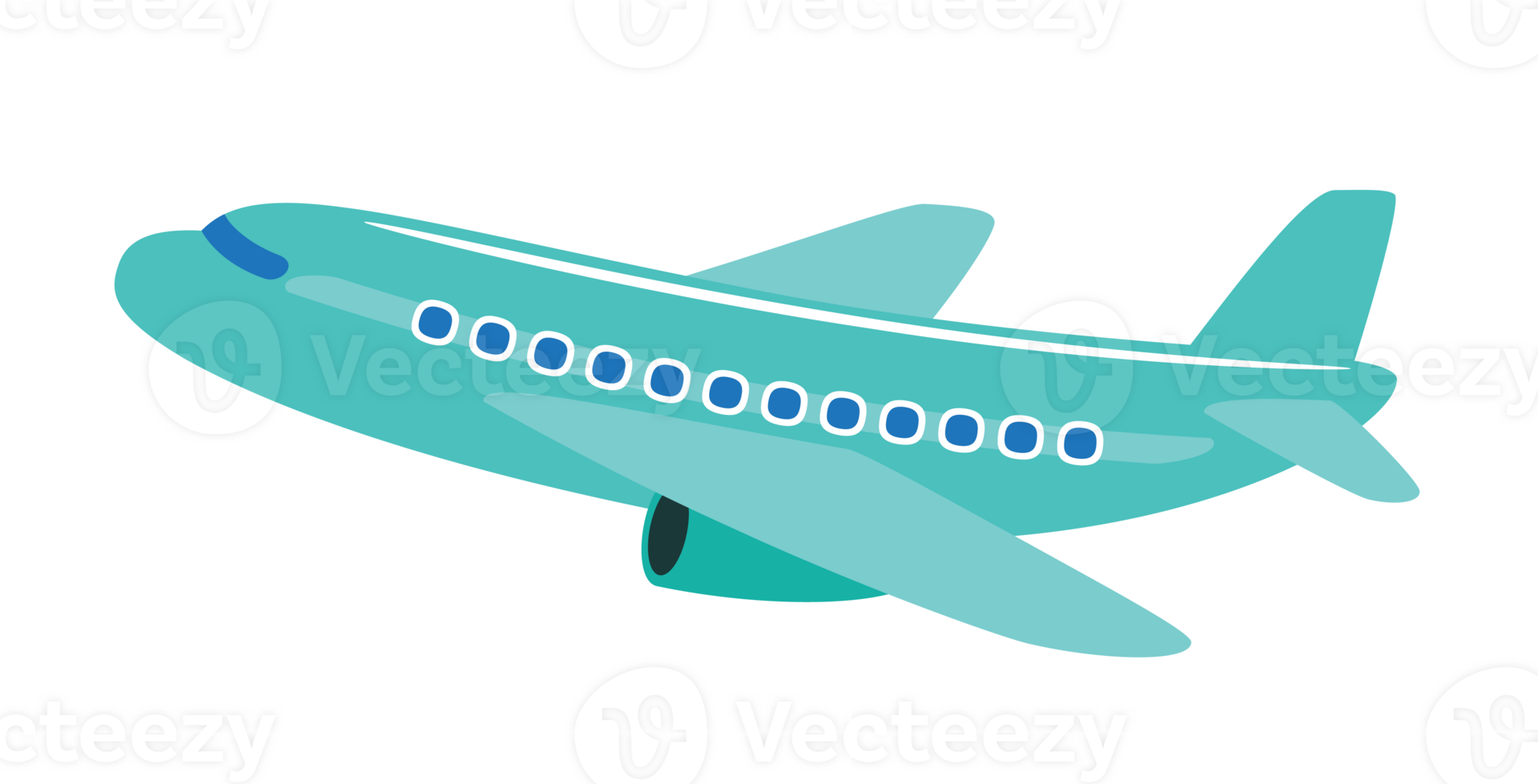 Stylized Airplane Illustration png