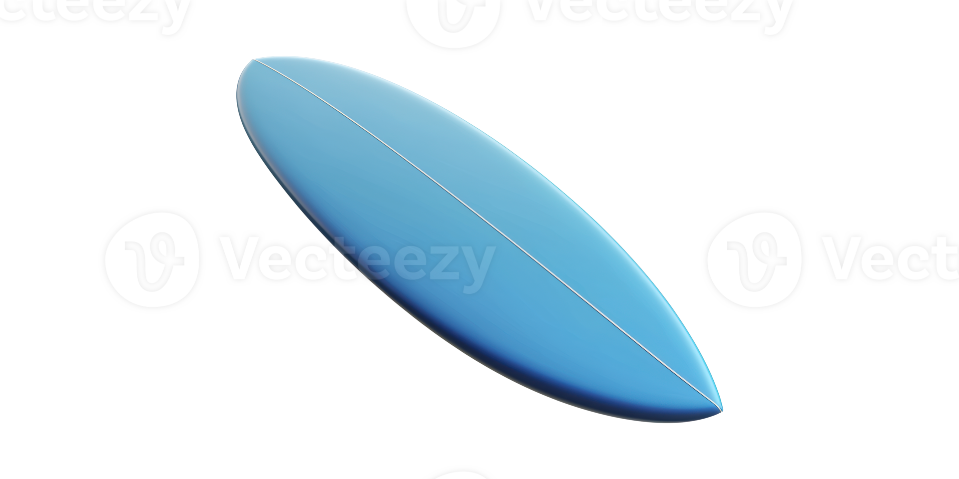 Blue Surfboard. Symbol Of Surfing, Adventure, And Ocean Lifestyle Isolated On Transparent Background png