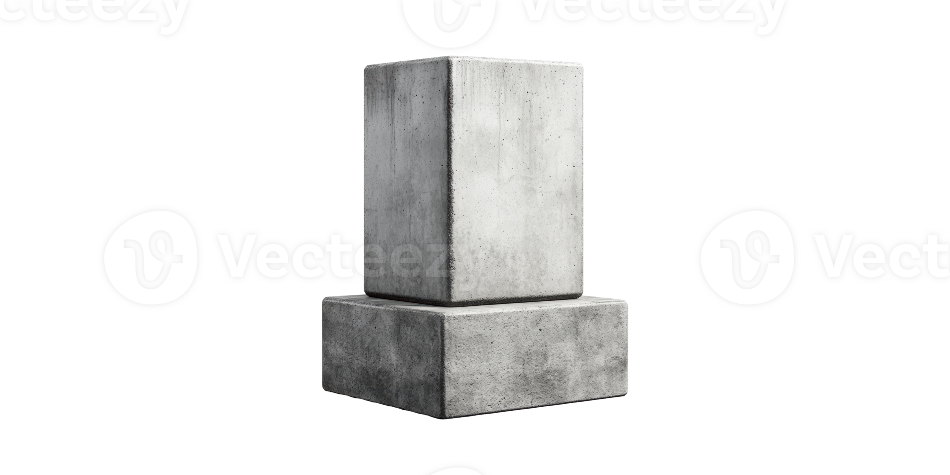 Concrete Block Structure. Industrial Construction Material For Building Projects Isolated On Transparent Background png