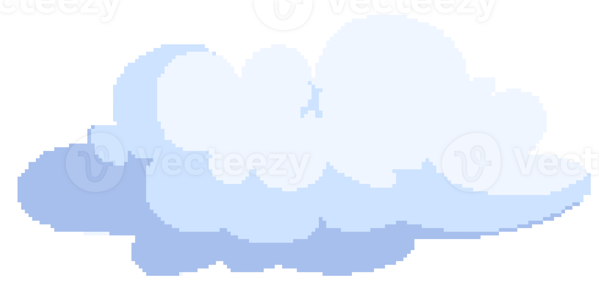 Cloud in pixel art style png