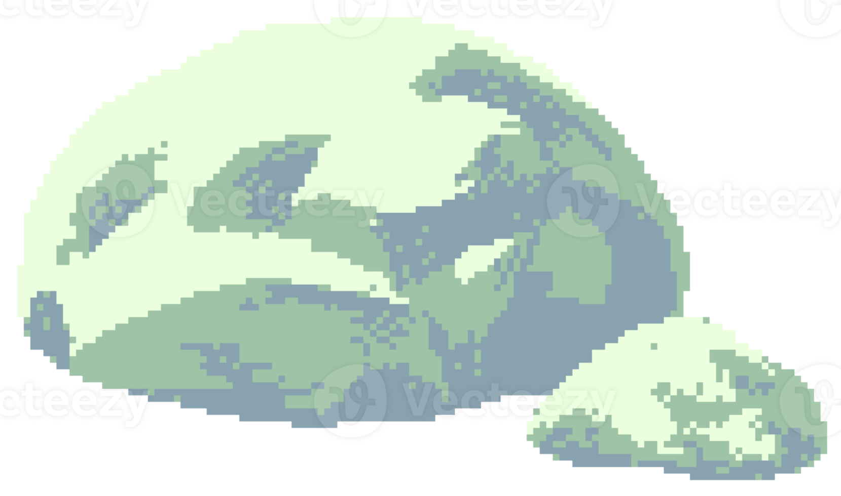 Stone in pixel art style png