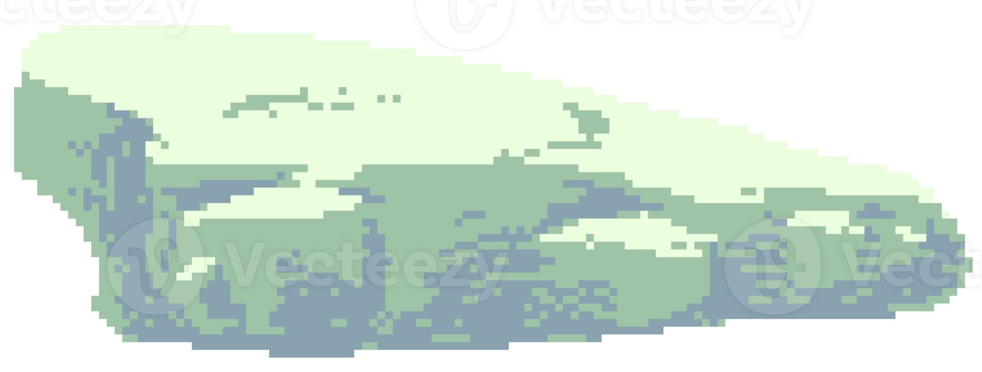 Big stone in pixel art style png