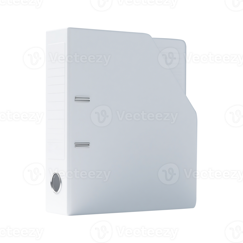 White File Folder Ideal for Office Organization and Document Storage png